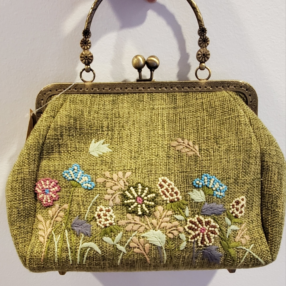 NWT Embroidered Vintage Handmade Bag